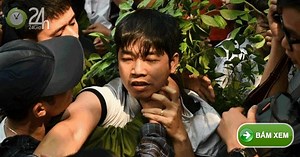 Bóp cổ, đấm nhau chảy máu mồm trong lễ hội giằng bông ở Hà Nội