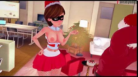 Helen Parr as Elastigirl suck the wrong santa | The Incredibles | Full Movie on PTRN or Sheer: Fantasyking3
