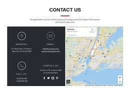 Contact block with map - Website Mockup by Nicepage