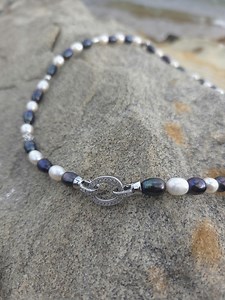 Pearl Surfer Necklace Inspired by the Central Coast | Handmade Coastal Jewellery - Etsy Australia