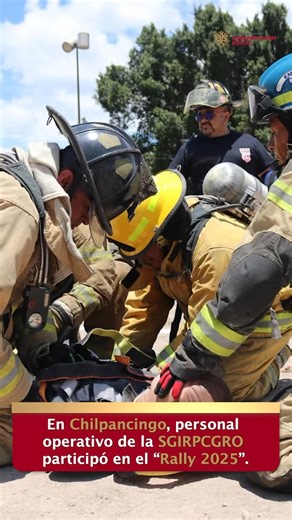 🚨 Personal de la Secretaría de Gestión Integral de Riesgos y Protección Civil participó en el “Rally 2025” para practicar rescates y atención a emergencias 🔥 Bomberos de distintas regiones reforzaron sus habilidades con equipo especializado 🛡️ Guerrero se prepara para responder de manera rápida y eficiente ante cualquier situación de riesgo | Gobierno del Estado de Guerrero