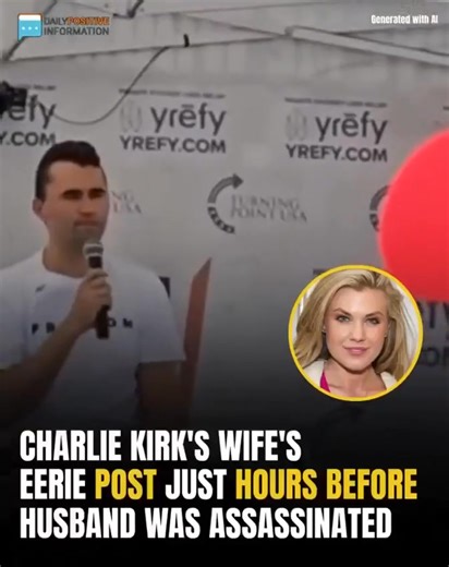 An eerie message from Charlie Kirk’s wife appeared just hours before he was assa.ssinated😨Check in comment; | Jesus Spirit