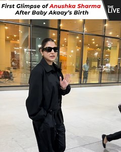 5.5K views · 25 reactions | Anushka Sharma FIRST TIME in India after son Akaay's birth! Anushka Sharma has returned to India after spending time in London with her family, including her husband Virat Kohli and their son Aarav. This is the first time Anushka has been back in India since her son's birth, and we're excited to see what she has in store for us next! | The Live | Facebook
