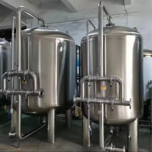 [Hot Item] Stainless Steel Sand Filter/Activated Carbon Media Filter Tanks for Water Treatment Machine