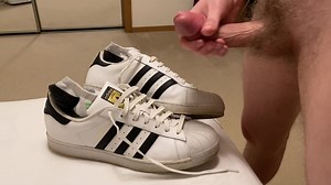 adidas superstars covered in cuum