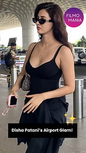 Disha Patani’s Airport Glam! ✨ Spotted in a sizzling all-black ensemble, Disha turned heads with her figure-hugging tank top, joggers tied at the waist, and chic sunglasses—serving fierce yet effortless airport fashion goals! 🖤🕶️✈️ #DishaPatani #AirportLook #AirportFashion #BollywoodStyle #TravelInStyle #BlackOutfitGoals #StyleIcon #CelebritySpotted #GlamOnTheGo #FashionDiaries #BollywoodFashion #OOTD #DishaDiaries #ChicAndSleek #SpottedAtAirport | FILMO MANIA