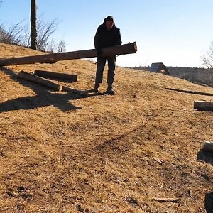 106K views · 970 reactions | Building Off Grid Log Cabin Ep 11 Lift Works And The First Logs Are In Place #survival #adventure #wilderness #camping #bushcraftcamping​ #logcabin #cabin | Adventures Bushcraft | Facebook