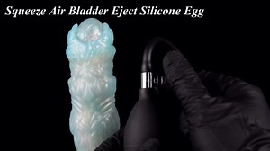 Ovipositor Dildo with Inflatable Pump - 8 Inch Fantasy Huge Dildo with 5 Eggs, Soft Silicone Anal Plug with Strong Suction Cup, G-Spot Stimulator Sex Toy for Men & Women