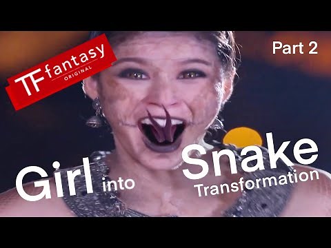 Girl into Snake Transformation (part 2) ‪@tffantasy8478‬
