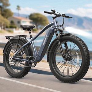 26" Fat Tire Electric Bikes for Adults 1800W Peak 70 Miles Range 28 mph Thunder Electric Mountain Bike 7-Speed Front Fork Suspension All Terrain off Road E-Bike 48V 15AH Battery, UL2849 Compliant