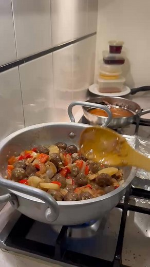 #MeatBallsWithPineapplesCapcicum&Viggies #fbreels #reelsvideo #highlights | Ivy Grace Abella Zia