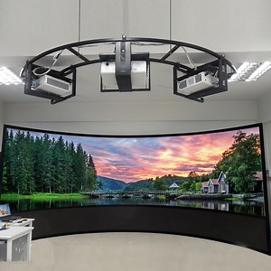 [Hot Item] Multi-Channel Large Format Curved Projection Screens Simulator Projector Screen for Simulation System