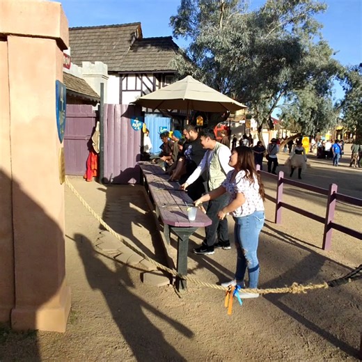 Axe throwing at the royal faire. #axethrowing #arizonarenaissancefestival | Arizona Renaissance Festival