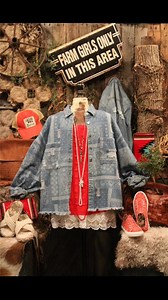 1K views | 朗DENIM朗 DENIM朗 DENIM! #farmgirlsfancyfrills #farmgirls #denimjacket | Farm Girls Fancy Frills Boutique | Facebook