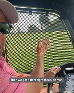 What happens when pro golfers aim at range pickers? Rob Labritz found out the hard way 🤣 | PGA TOUR Champions