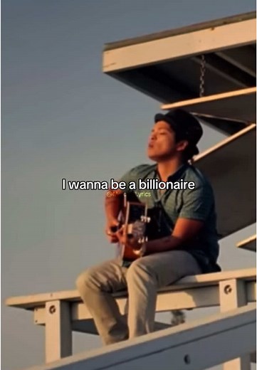 Travie McCoy Ft Bruno Mars- Billionaire 🤩💸🤑 #brunomars #billionaire #mercifullyrics #fypシ #relatable