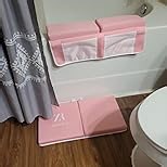 Amazon.com : Bath Kneeler and Elbow Rest Pad Set - 2 inch Comfortable Thick Baby Bath Kneeler Pads, with Toy Organizer Pockets - Quick Drying, Foldable, Non-Slip for Baby and Toddler Bathing (Grey) : Baby