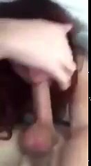 hot girlfriend blowjob deepthroat under bed sheets