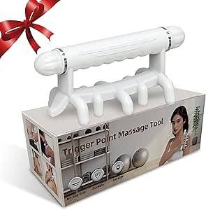 Fascia Massage Tool for Cellulite, Neck Massager for Pain Relief Deep Tissue, Back and Shoulder Pressure Point Massage Tools, Anti Cellulite Massager Roller - Christmas Gifts for Women