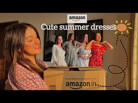 Huge AMAZON SUMMER DRESSES HAUL💛 |Trendy/Comfortable |Try on haul |Shruti Bakshi #amazon #dresses