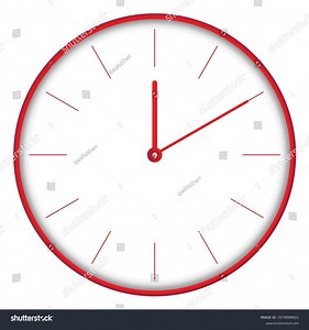 Wall Clock Showing 0010 1210 Oclock Stock Vector (Royalty Free) 2579399921 | Shutterstock