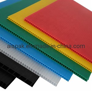 [Hot Item] Durable Polypropylene 10mm Corrugated Plastic Printing Sheets 8X4 2400X1200