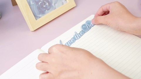 24 Pcs Retro Watercolor Scrapbook Paper, Double-Sided Blue Rose Decorative Paper, Folding Flat DIY Card Making Craft Paper