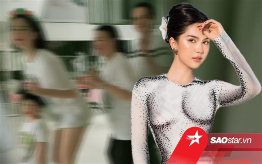 Nổi tiếng xinh đẹp, Ngọc Trinh 'tàng hình' khi nhảy cùng người thân - Saostar.vn
