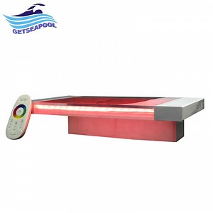 [Hot Item] Waterfall Hanging Swimming Pool Water Acrylic Outdoor SPA LED Sheer Descent Garden Fountain Water Blade