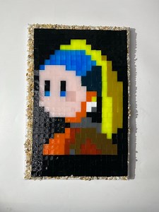 We use resin paint a Mona Lisa today. Do you like it? #monalisasmile #epoxyresin #uvresin #resinpainting #resinpaint #resinobsession #resinauv #resinartwork #resinacreation #sanaaa #resina #resindiy | SANAAA DIY