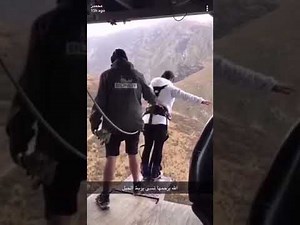 Bungee Jump accident - forgets to tie the rope.