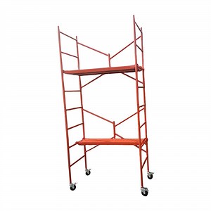 [Hot Item] Building Repairing Galvanized Steel Foldable Ladder Frame Scaffold with 2 Pedals