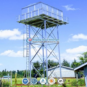 [Hot Item] HDG Overhead Water Storage Tank Elevated Pressed Steel Water Tank