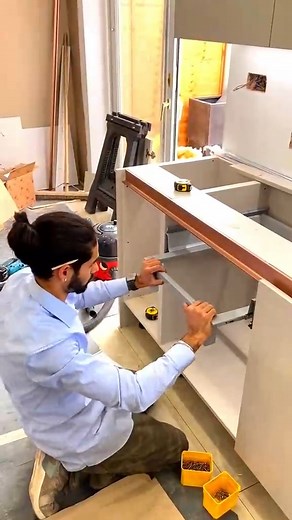 Kitchen bin installation #safetylocker #lock #chimney #Homerenovation #renovation #bedroom #interiordesign #homedesign #chimneycleaning #bedroomdesign | Stylish Designer