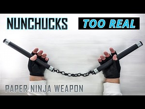 Ninja NUNCHUCKS DIY (Paper Craft Version)