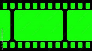 Film Strip Looping Green Screen