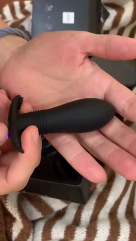 Small Electric Anal Vibrating Butt Plug Anal Sex Toy with 10 Modes Vibration App/Remote/Button Control/Mini Size/Wearable/Ultralight