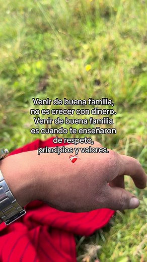 Venir de buena familia no es tener dinero — significado y valores
