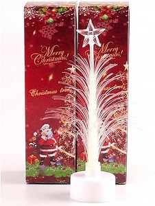 Mini LED Christmas Tree Night Light, Christmas Trees-Shaped Design, 7 Colors Changing, Battery Powered, Home Party Decorations