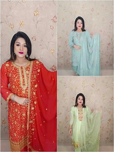 219 reactions | Ready Party Dress  3pc Collection Price - 1950 tk | Elite Shopping | Facebook