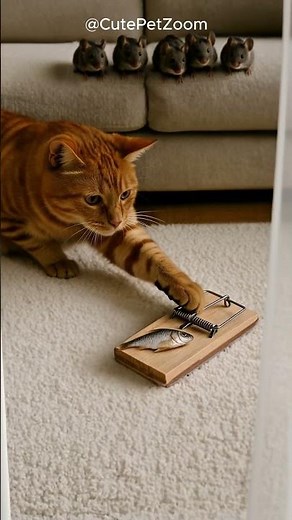 LOL! Will mice rush in or run for lives ? #shorts #funny #animals