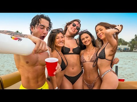 Bodybuilder Goes On College Spring Break