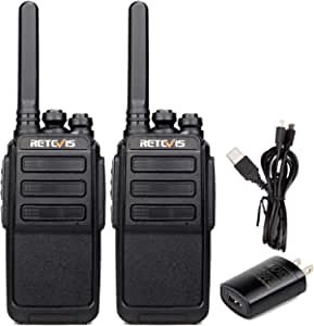 Retevis RT28 Walkie Talkies Rechargeable,Two Way Radio Long Range,VOX Handsfree USB Charging Durable,2 Way Radios for Adults,Hiking Camping Hunting(2 Pack)