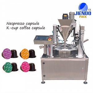 [Hot Item] Fully Automatic Small Scale Filling Nespresso Coffee Capsules Sealing Machine