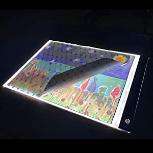 Diamond Painting A3 LED Light Pad Board Tablet Large Dimmable Apply to 5D Diamond Painting Full Drill Kits for Adults Rhinestone Embroidery Cross Stitch