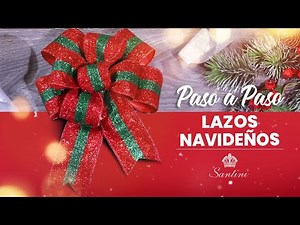 ¡Aprendamos el paso a paso de los lazos navideños!🎄🎀