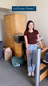 Home sweet home! ❤️💙 There’s something absolutely magical about your freshman dorm room. Your neighbors become your friends for life. It’s a treasure! Congratulations and welcome to all the new students in class of 2028 at their new, forever home! #college #roommates #dormroom | Saint Mary's College Alumni Association