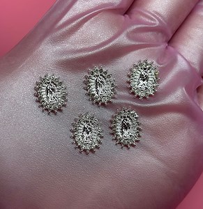 Virgin Mary Silver Charms - Etsy