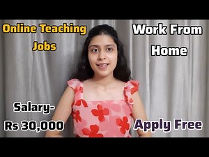Online Teaching Jobs | Work from Home | Part Time Job | Salary- Rs 30,000 | Rise N Thrive