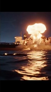Massive Oil Tanker Explosion at Sea After Collision